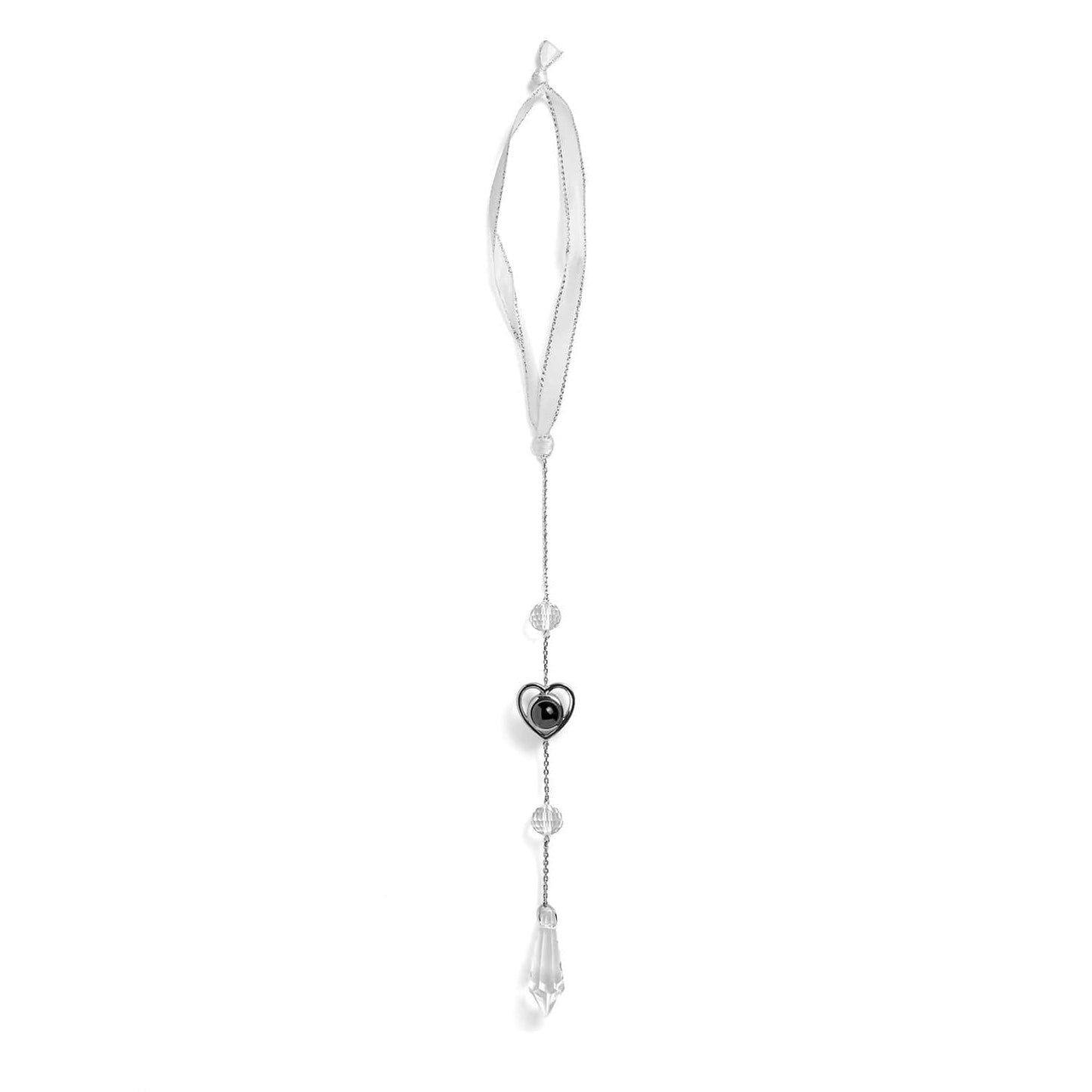 Personalized Heart Photo Icicle Ornament