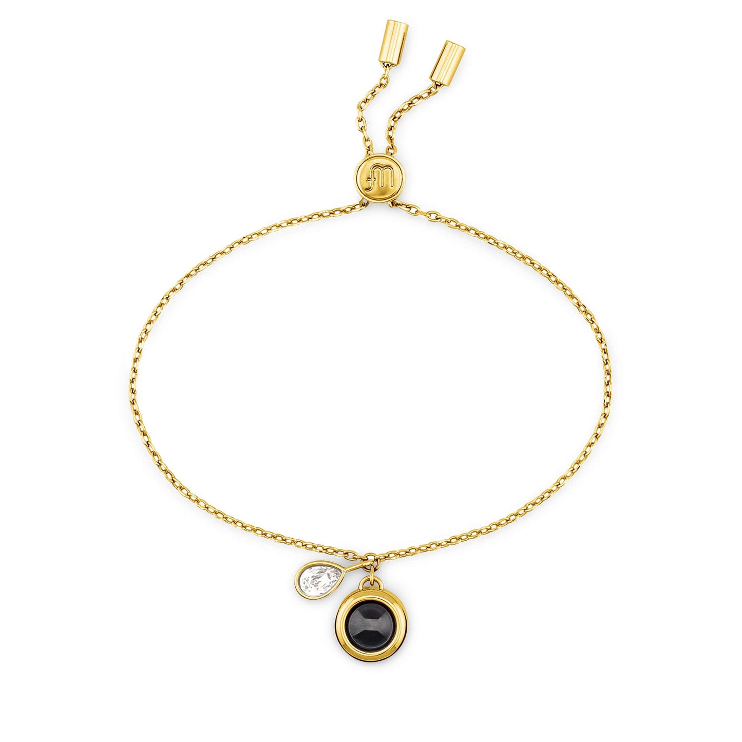 Personalized Birthstone Slider Bracelet