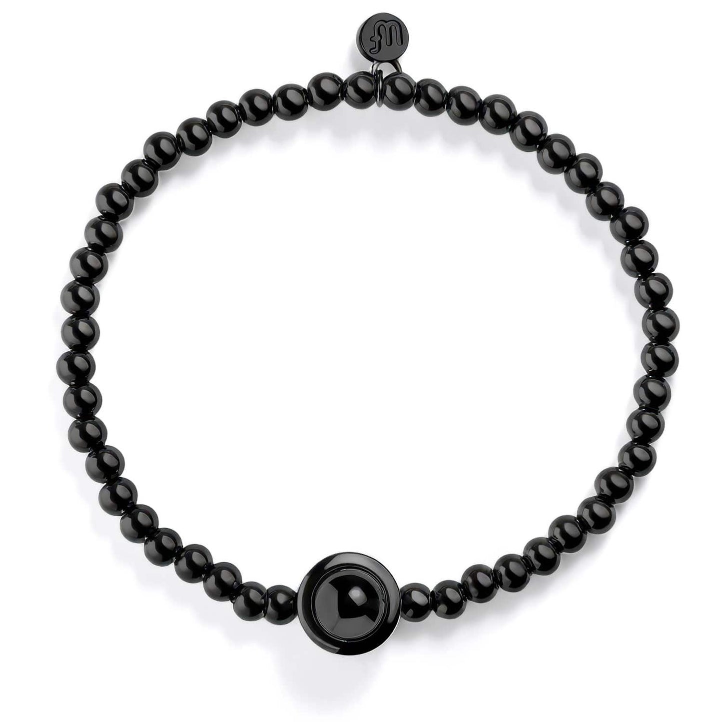 Personalized Circle Photo Stretch Bracelet