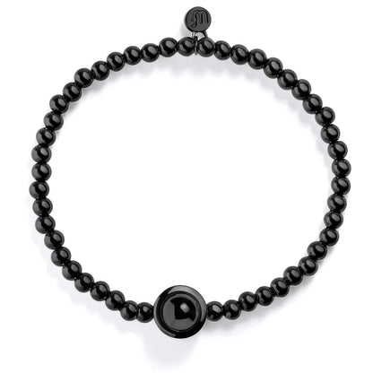 Personalized Circle Photo Stretch Bracelet