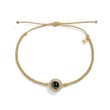 Personalized Pavé Circle Photo Bracelet