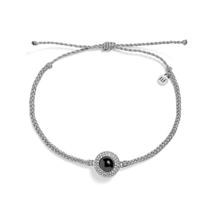 Personalized Pavé Circle Photo Bracelet