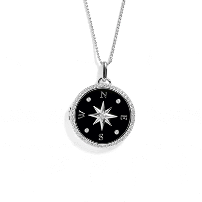 Personalized Compass Locket Necklace