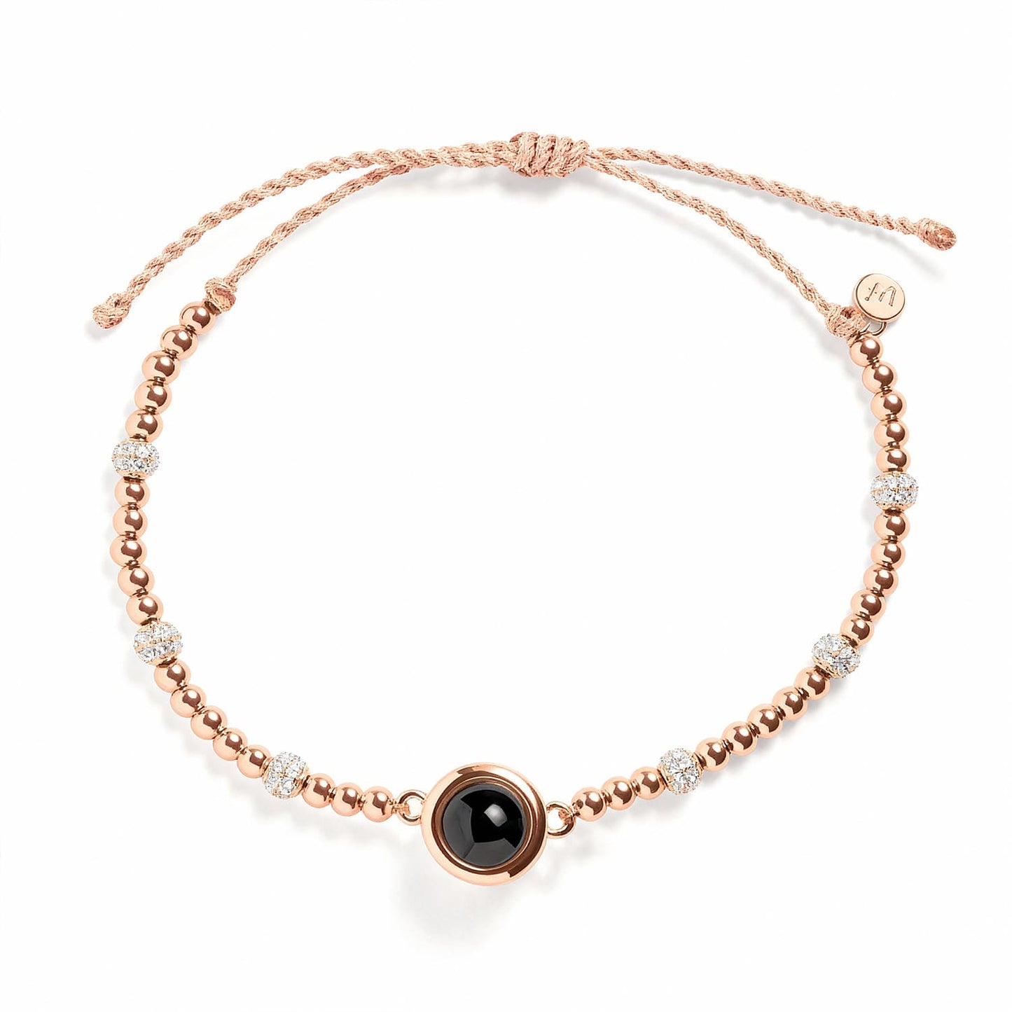 Personalized Fireball Metallic Photo Bracelet