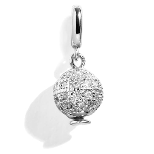 CZ Fire Ball Charm