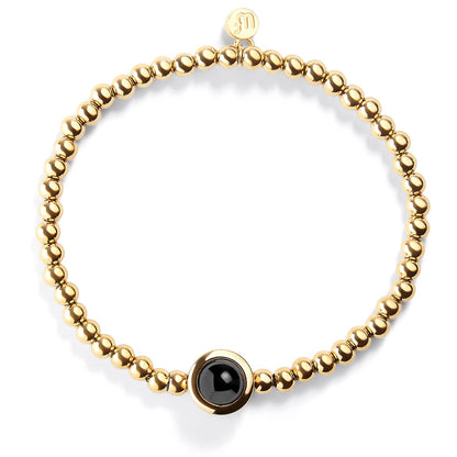 Personalized Circle Photo Stretch Bracelet