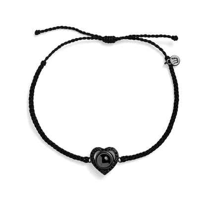 Personalized Pavé Heart Photo Bracelet