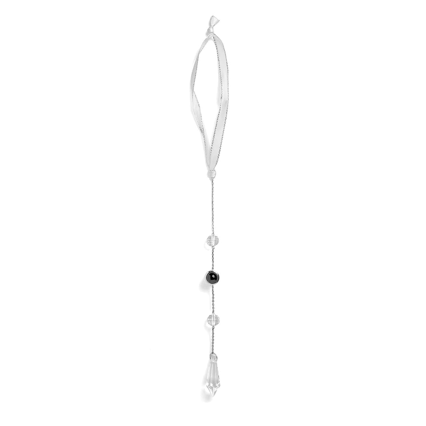 Personalized Circle Photo Icicle Ornament