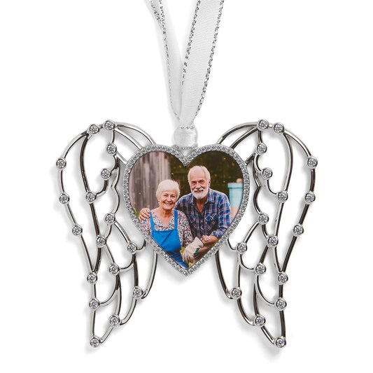 Personalized Angel Wing Photo Ornament