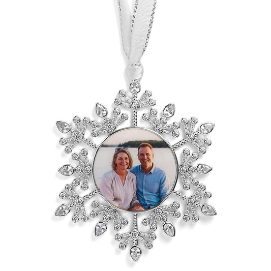 Personalized Snowflake Photo Ornament