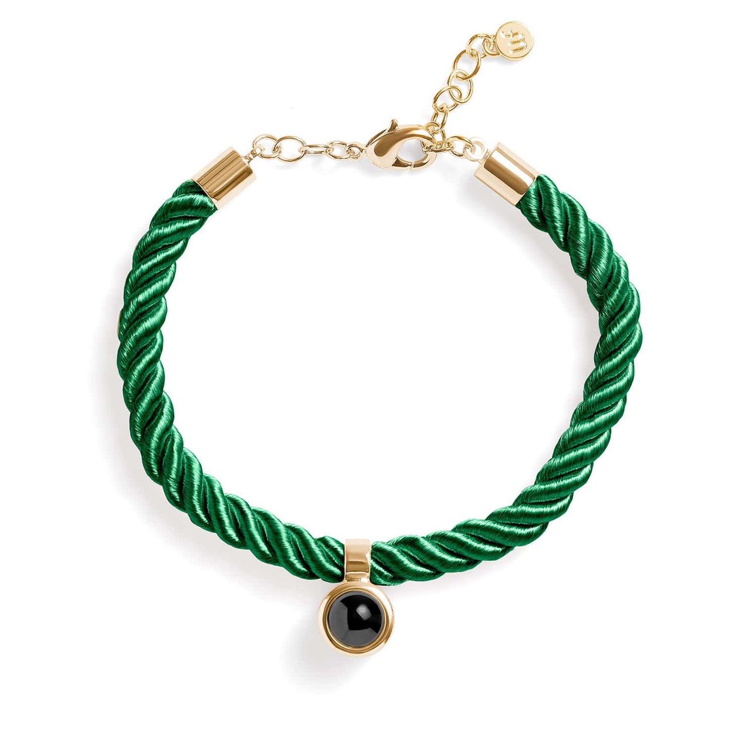 Personalized Rope Circle Photo Bracelet