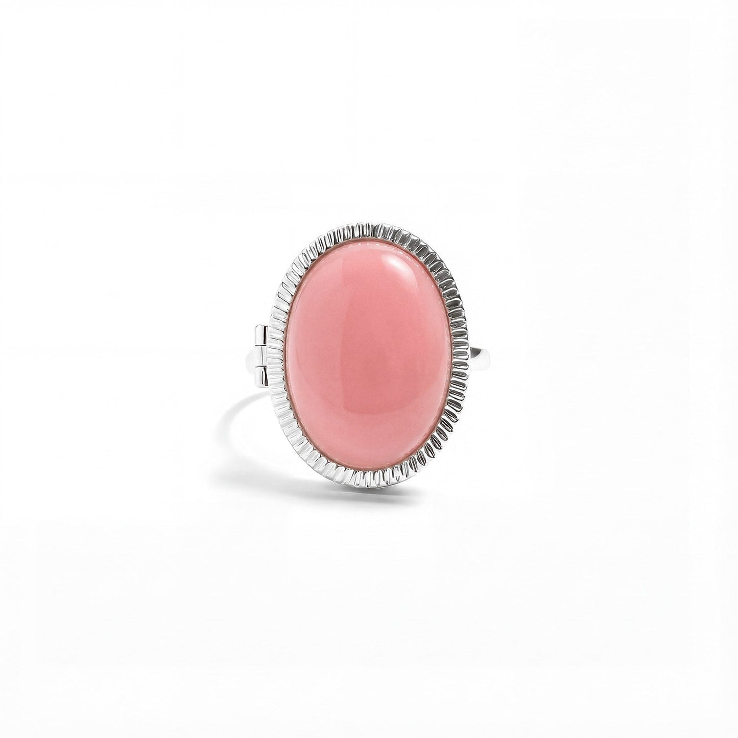 Personalized Semiprecious Locket Ring