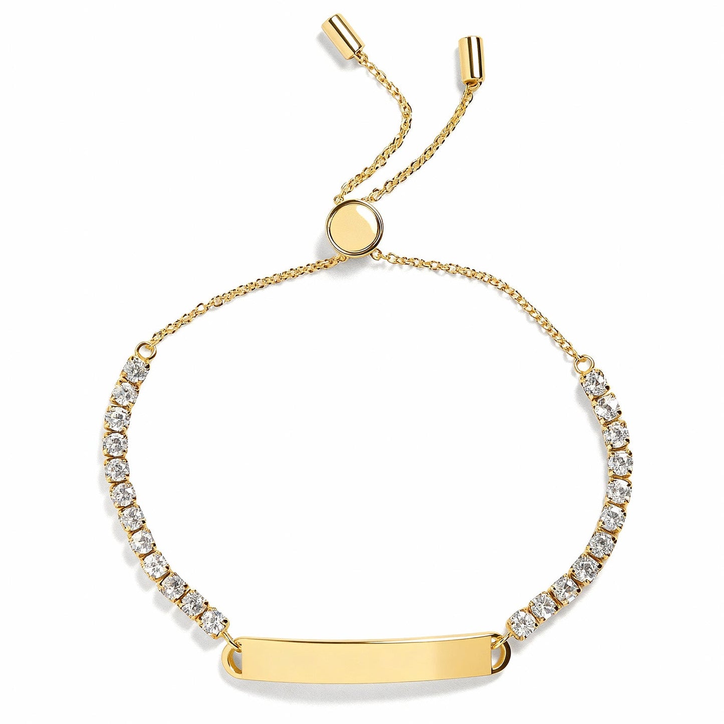 Engravable Bar Tennis Bracelet