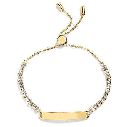 Engravable Bar Tennis Bracelet